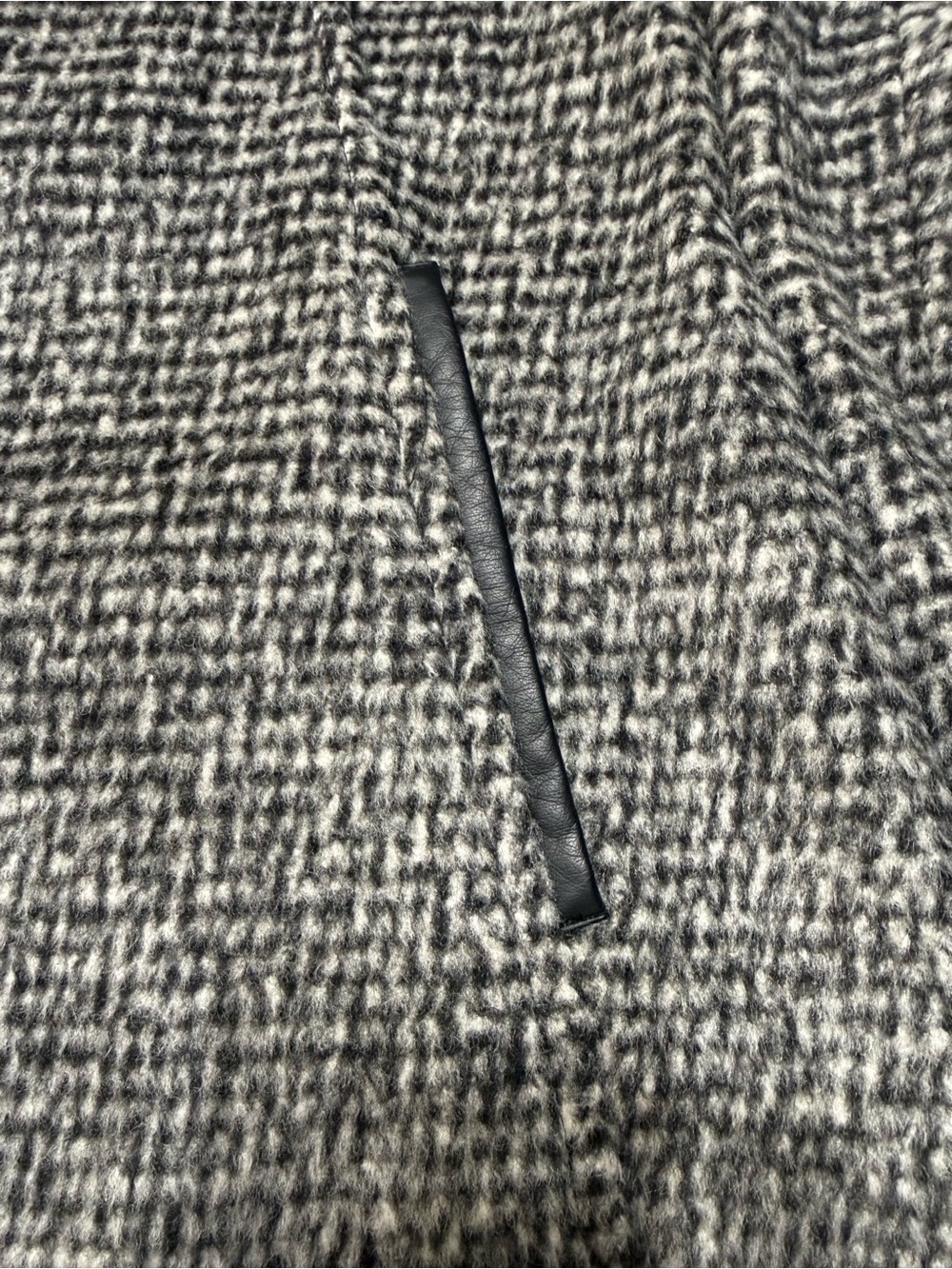 Cole Haan Wool Blend Jacket in Black and Gray Size 8 - Picture 3 of 12